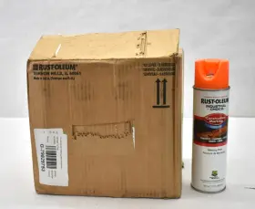 264697 Rust-oleum Lot Of 12 Industrial Choice M1400 System Construction Marking Paint