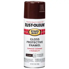 267112 Rust-oleum 267112-6pk Stops Spray Paint 12 Oz Gloss Kona Brown 6 Pack