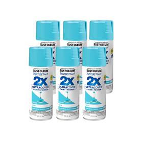 Rust-oleum 267116-6 Painters Touch 2x Ultra Cover 12oz Spray Paint Pack Of 6 Gloss Seaside Finish