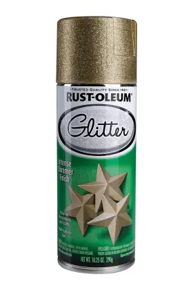 267689 Rust-oleum Glitter Spray Paint Pack Of 6 10.25 Ounce Brilliant Sparkling Finish