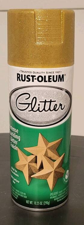 Rust-oleum 267734 Rustoleum Specialty Glitter Gold 10.25oz Spray Paint Multi-surface Craft Hobby