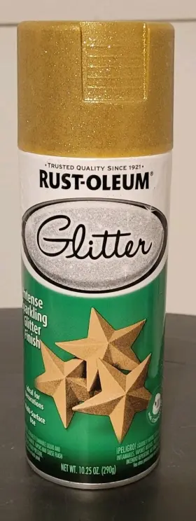 267734 Rust-oleum Rustoleum Specialty Glitter Gold 10.25oz Spray Paint Multi-surface Craft Hobby
