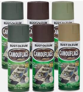 Rust-oleum 269130 Rust-oleum Specialty Camouflage Spray Pack 12-ounce 6-pack Camo