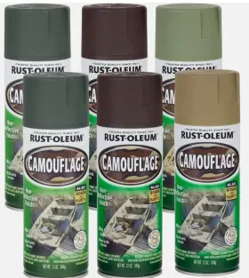 269130 Rust-oleum Specialty Camouflage Spray Pack 12-ounce 6-pack Camo
