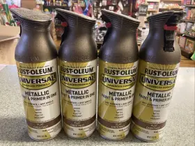 271471 Rust-oleum Spray Paint Chestnut Flat Metallic 11 Oz 4 Pack