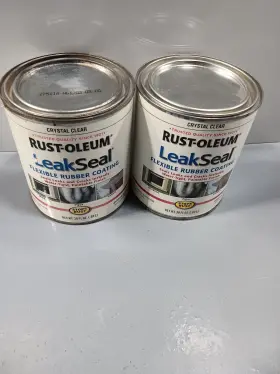 275116 Rust-oleum 2 Cans Leakseal Crystal Clear 30 Fl Oz