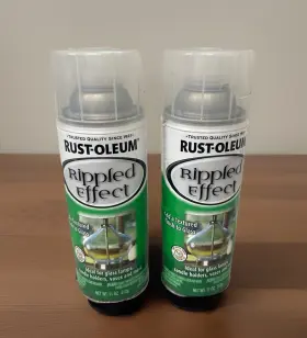 275999 Rust-oleum Rustoleum Rippled Effect 11 Oz Spray Paint 2 Cans Clear Wavy Glass