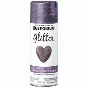 278073 Rust-oleum 6 Pack Specialty Glitter Spray Paint Purple 10.25-oz
