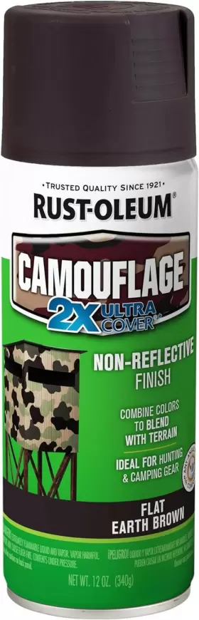 279178 Rust-oleum Camouflage 2x Ultra Cover Spray Paint 12 Oz Earth Brown