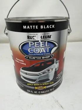 283824 Rust-oleum Peel Coat Custom Shop Matte Black-1 Gallon Can