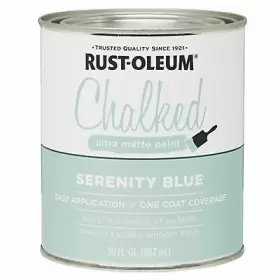 285139 Rust-oleum 2 Pack Chalked Paint Serenity Blue 30-oz