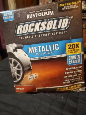 286894 Rust-oleum Rocksolid Metallic Floor Coating Copper Pot 70oz Kit