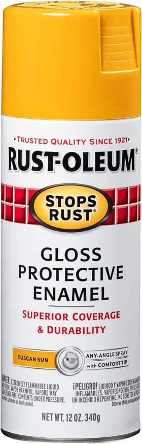 298537 Rust-oleum Stops Spray Paint 12 Oz Gloss Tuscan Sun