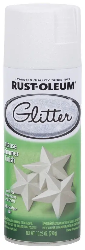 299426 Rust-oleum Specialty Glitter Spray 10.25 Ounce Pearl White