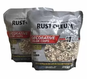 301357 Rust-oleum 2 Decorative Color Chips Tan Blend Concrete Floor Coatings 1 Lb Each