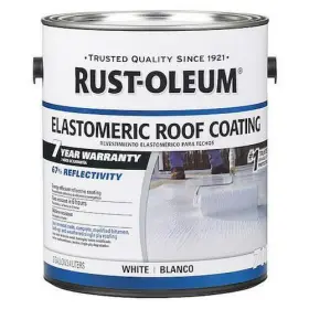 301904 Rust-oleum Elastomeric Roof Coating Water-based Acrylic White 0.9 Gal
