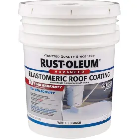 301993 Rust-oleum Roof Coating 5 Gallon Pack Of 1 White 128 Fl Oz
