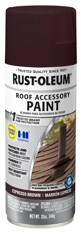 302125 Rust-oleum 12oz Espresso Shake Spray Paint For Exterior Roof Accessories