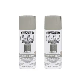 302593a2 Rust-oleum Ultra Matte Chalked Paint Country Gray 12 Ounce Pack Of 2