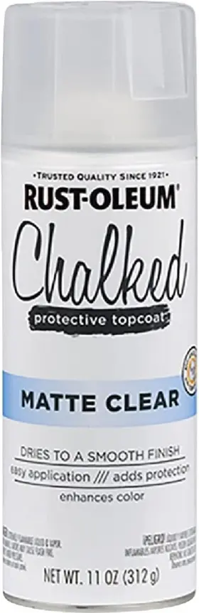 302599 Rust-oleum Chalked Ultra Spray Paint 11 Ounce Pack Of 1 Matte Clear