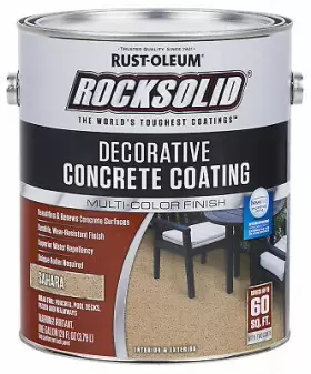 306265 Rust-oleum Rocksolid Decorative Concrete Coating Sahara Gallon