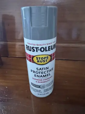 312819 Rust-oleum Enamel Spray Paint Satin Coastal Gray 12 Oz Aerosol Can New
