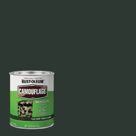 379560 Rust-oleum 313032220279 Specialty Camouflage Paint Quart Flat Deep Forest Green 32