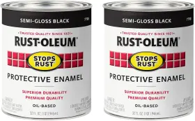 Rust-oleum 313037523566 7798502-2pk Stops Brush On Paint 1 Quarts Pack Of 2 Semi-glo