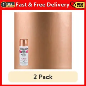 Rust-oleum 313040070040 2 Pack Copper Stops Bright Coat Metallic Spray Paint 11 Oz
