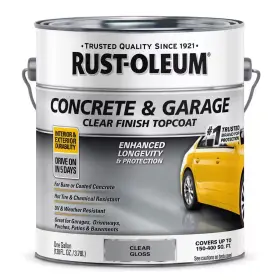 Rust-oleum 313040686661 1 Gal. Gloss Clear Concrete And Garage Floor Finish Topcoat