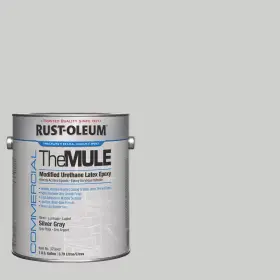 Rust-oleum 313042160145 1 Gal. The Mule Gloss Silver Gray Latex Epoxy Interior Paint Rust-oleum 313042160145 1 Gal. The Mule Gloss Silver Gray Latex Epoxy Interior Paint