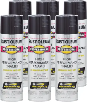 Rust-oleum 313053386367 7579838-6pk Professional High Performance Enamel Spray Paint 15 Oz