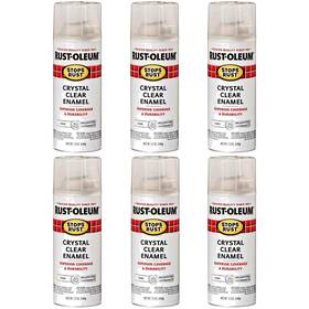 Rust-oleum 313057082098 12 Oz. Protective Enamel Gloss Crystal Clear Spray Paint Rust-oleum 6-pack