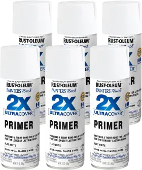Rust-oleum 313096012063 334019-6pk Painters Touch 2x Ultra Cover Spray Primer 12 Oz Flat W