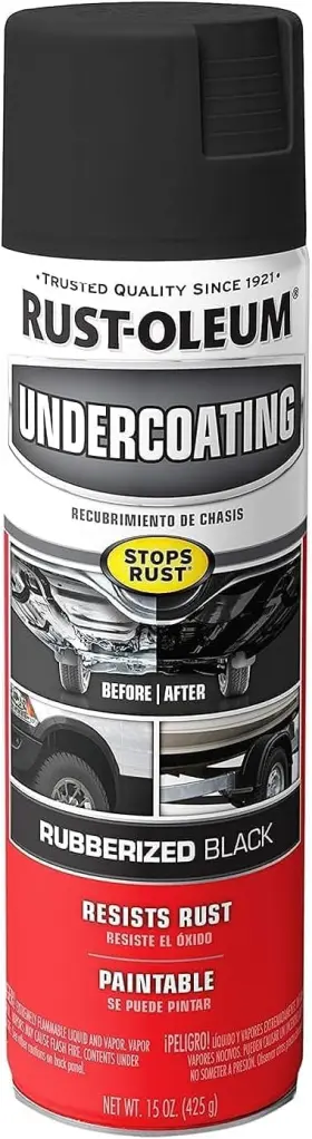 Rust-oleum 313100649636 Black Truck Bed Liner Trailer Coating Spray Protection Automotive Paint 15oz
