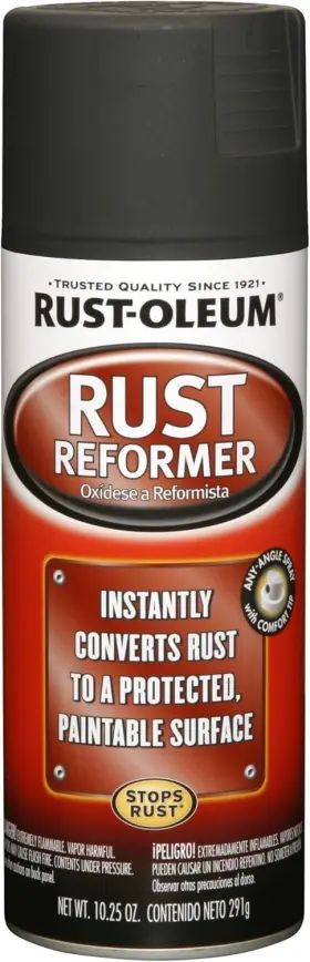 Rust-oleum 313113788742 Stops Converter Reformer Spray Flat Black Finish 10 Oz New