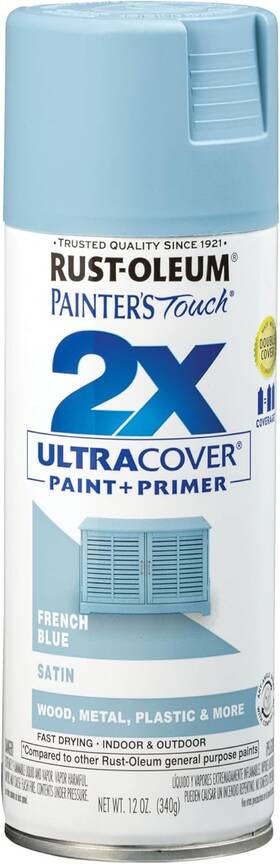 Rust-oleum 314752 Rust-oleum 334088 Painters Touch 2x Ultra Cover Spray Paint 12 Oz Satin Frenc
