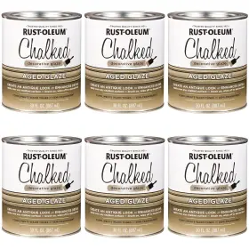 315881 Rust-oleum Chalked Decorative Glaze Semi-transparent Aged 30 Fl Oz Pack Of 6
