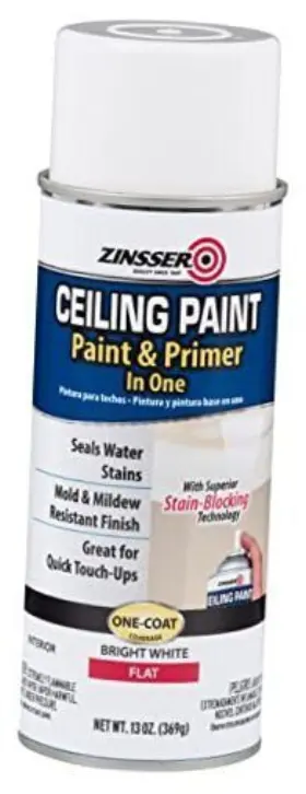 316133 Rust-oleum Ceiling Acrylic Paint And Primer In One 13 Oz Flat White Ounce Pack Of 1