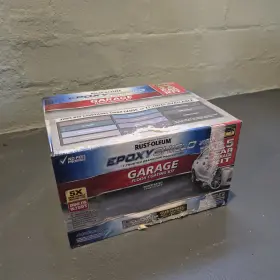 317238 Rust-oleum Epoxy Shield Garage Floor Coating Kit Gray Gloss 450-500 Sq Ft