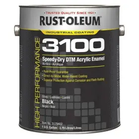 3179402 Rust-oleum Rustoleum Interior/exterior Paint High Gloss Water Base Black 1 Gal