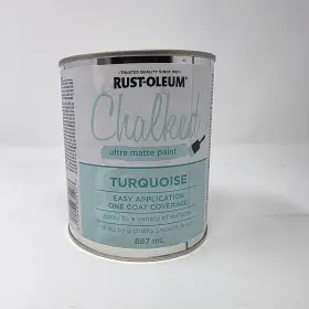 319185 Rust-oleum Chalked Ultra Matte Turquoise Chalk Paint 1 Quart