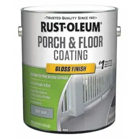 320473 Rust-oleum 1 Gal Floor Coating Gloss Finish Dove Gray Water Base