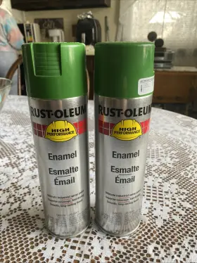 209713 Rust-oleum 324056 15-oz John Deere Green H/p Spray Paint Enamel Hard Hat #209713