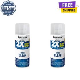 Rust-oleum 327864 Rust-oleum American Accents 2x Ultra Cover Spray Paint Gloss Clear 12oz 1pack