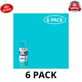 327883 Rust-oleum 6 Pack Seaside American Accents 2x Ultra Cover Gloss Spray Paint 12 Oz