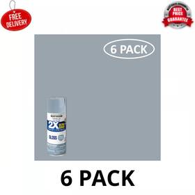 Rust-oleum 327900 6 Pack Winter Gray American Accents 2x Ultra Cover Gloss Spray Paint 12 Oz
