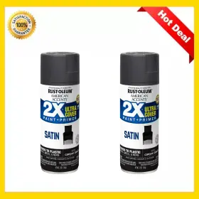 327916 Rust-oleum Canyon Black American Accents 2x Ultra Cover Satin Spray Paint- 24oz 327916 Rust-oleum Canyon Black American Accents 2x Ultra Cover Satin Spray Paint- 24oz
