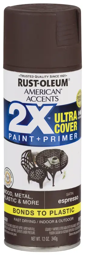 327919 Rust-oleum American Accents Spray Paint 12 Ounce Satin Espresso