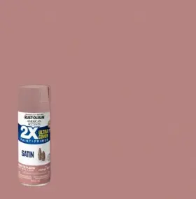 327935 Rust-oleum American Accents 2x Spray Paint Primer Satin Vintage Blush 12 Oz